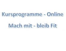 Kursprogramme – Online
